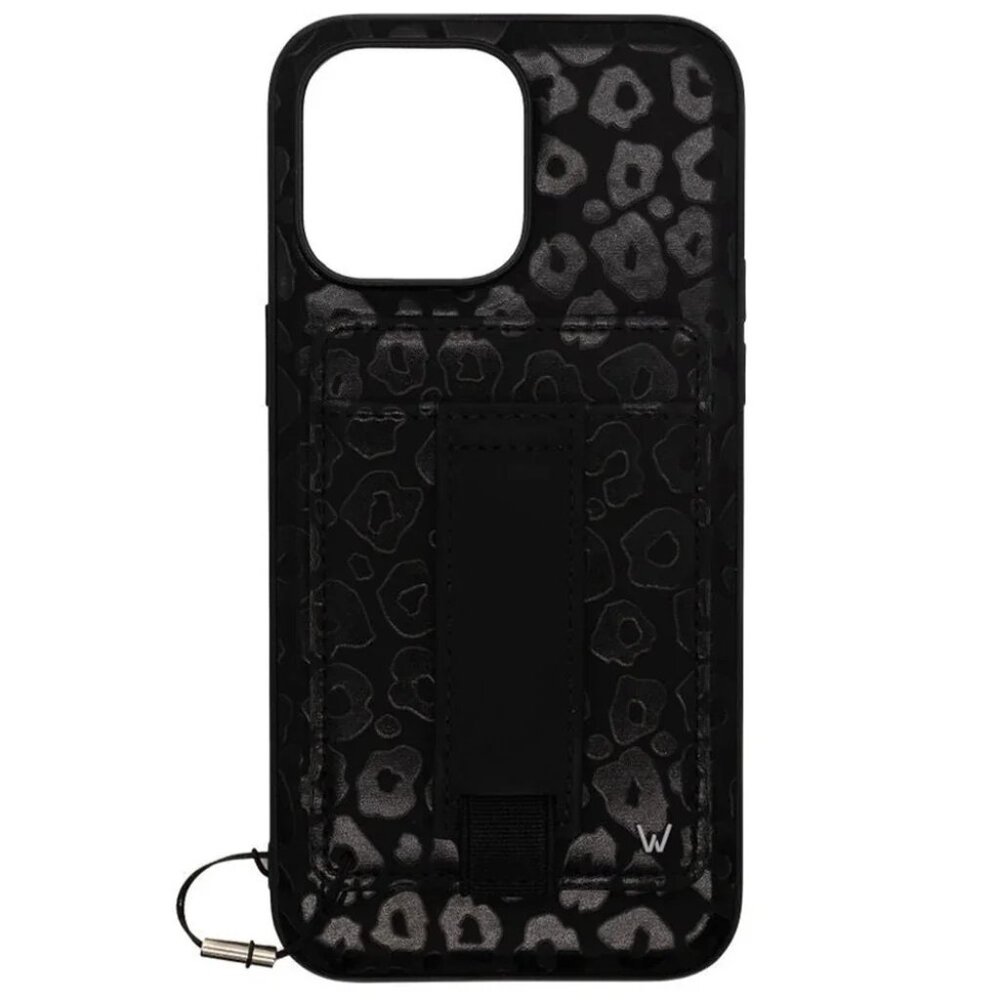 iPhone 12 pro Walli case Blacked Out Leopard Magnetic Case and Wallet - Picture 3 of 5